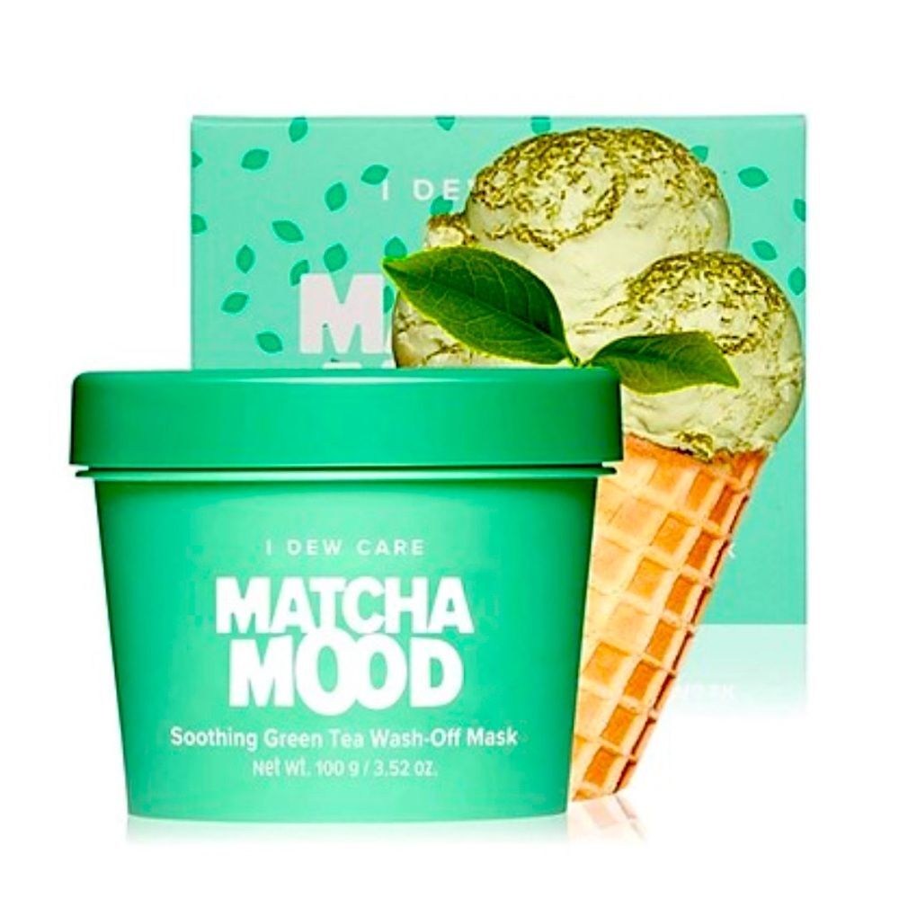 NWT! I Dew Care Matcha Mood Soothing Green Tea Wash-Off Mask - 100 g